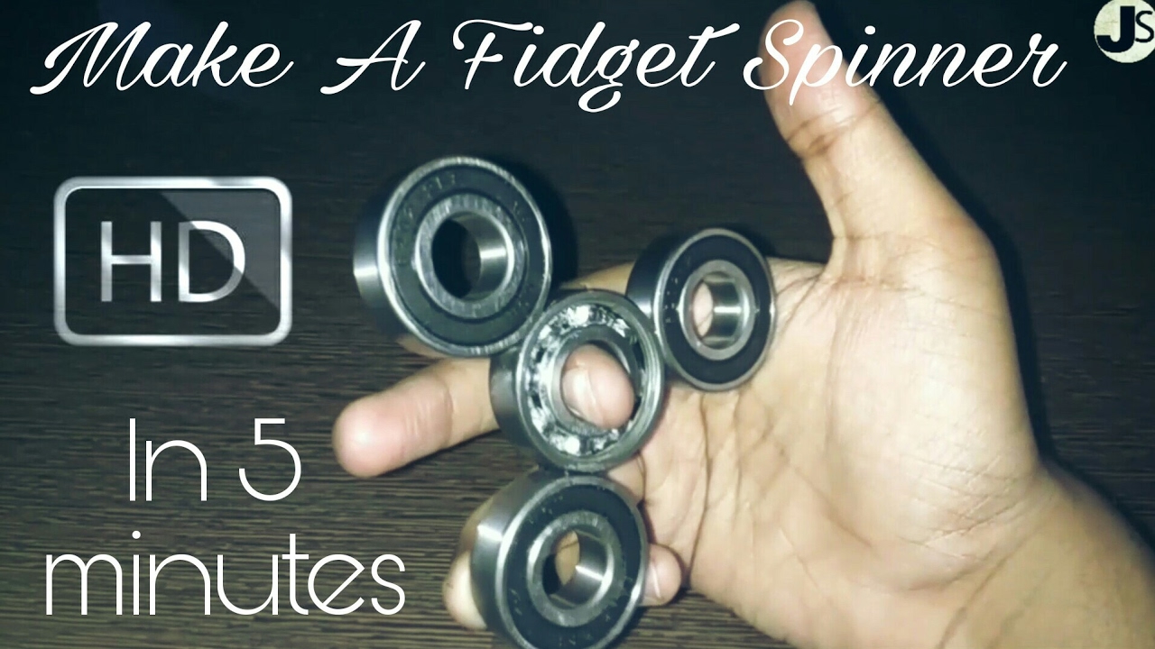 How to make a fidget spinner at home easily DIY - YouTube