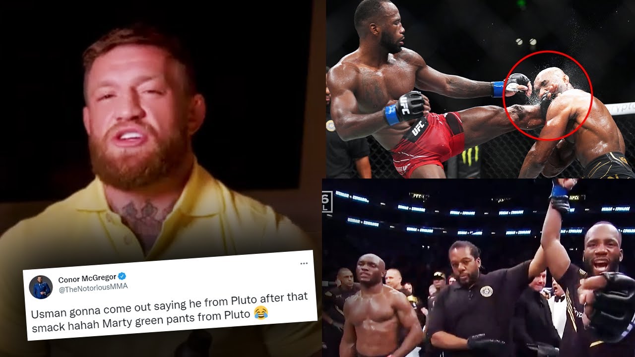 Conor McGregor REACTS to Kamaru Usman vs Leon Edwards Head Kick