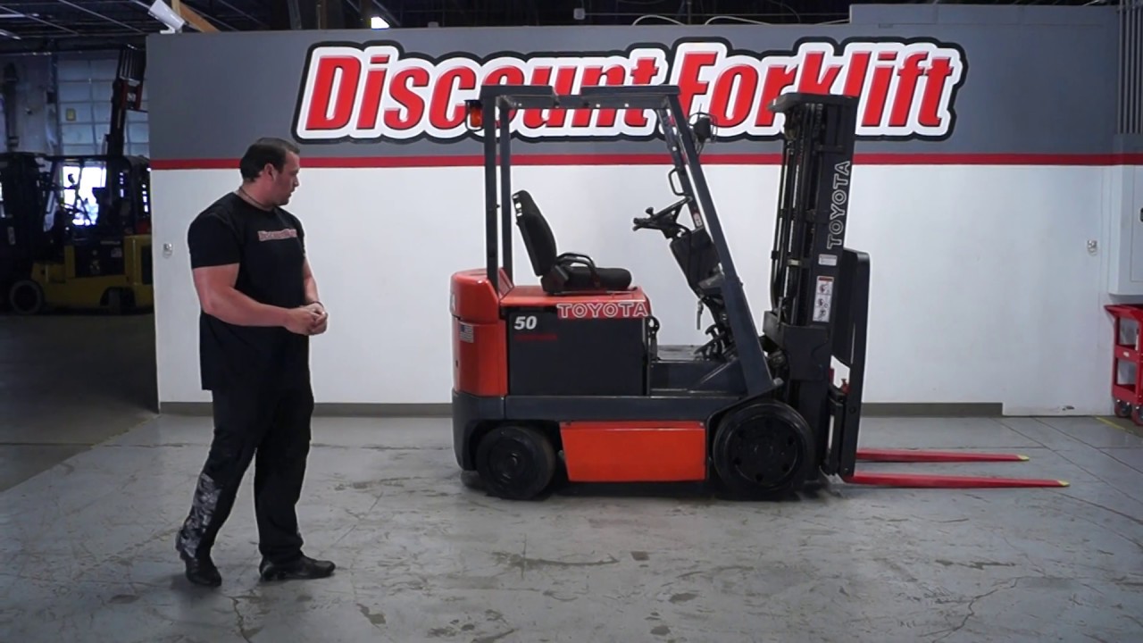 Toyota 5 Series 5fbcu25 5 000lb Electric 5320 Forklift For Sale Youtube