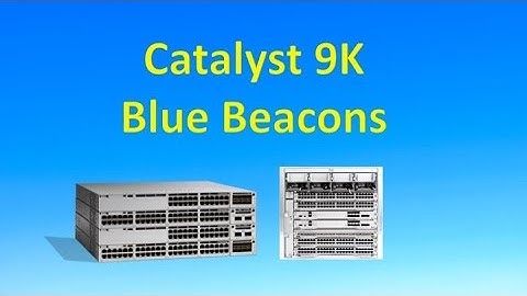 Catalyst 9000 Blue Beacon Lights