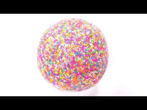 【ASMR】カラーチョコスプレースライム【音フェチ】CRUNCHY SLIME【SlimeTube】