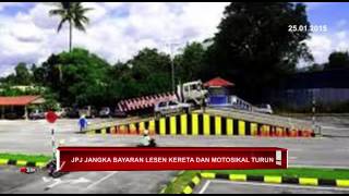 JPJ Jangka Bayaran Lesen Kereta dan Motosikal Turun