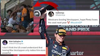 Checo Fans Booing Verstappen, Lewis Hamilton's DSQ & Twitter's Reaction To The 2023 United States GP