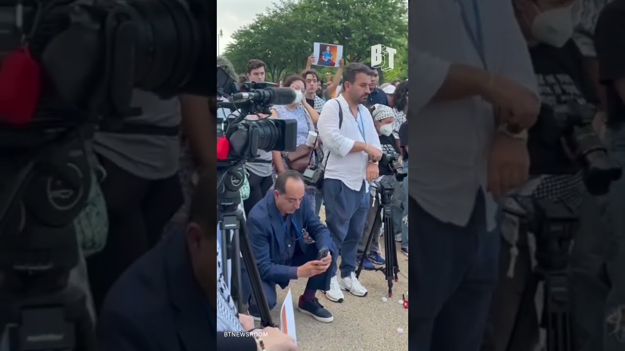D C Activists Hold Vigil For Al Jazeera Journalists Killed By Israeli Strike