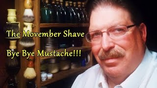 The Movember Shave - Bye Bye Mustache