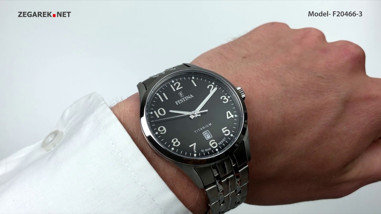 festina titanium watch