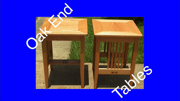 Oak End Tables Craftsman Style #woodworking #furniture #table #project