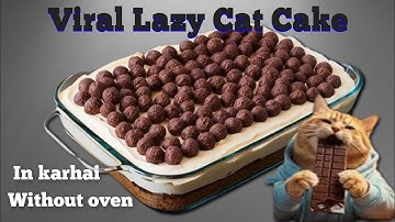 Viral Lazy Cat Cake Recipe|Without Oven Cake|Ahmed Zamil Cake|Quick Demanding dessert Recipe 2025