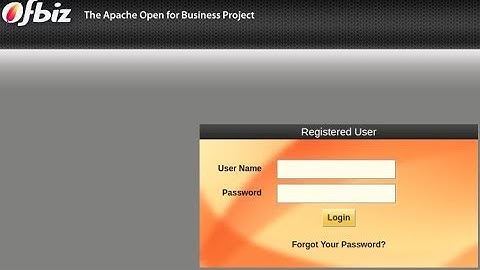 OFBiz Tutorial Basic Setup Apache OFBiz