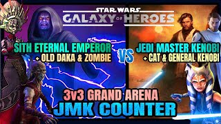 3v3 JMK COUNTER w/SEE+DAKA+ZOMBIE - SLKR vs MALGUS - SWGOH
