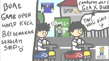 membuat game open world mini dan bertemakan sekolah SMP :l#gamedev #max2d #unity #bully#gta