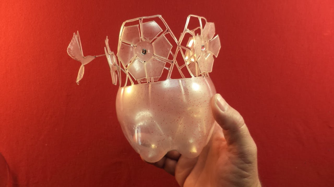 Como Fazer (Passo a Passo,) Enfeite de Mesa Floral-Reciclando com Arte