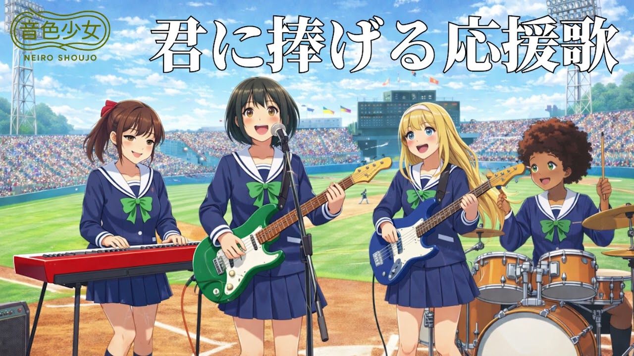 【バンドver】君に捧げる応援歌 - HIPPY/ 音色少女【麻ヶ丘高校軽音部】