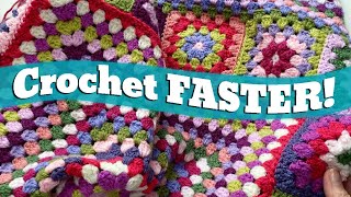 How to REALLY Crochet FASTER ⏱🧶