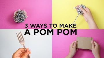 3 Ways to Make a Pom Pom without a Pom Pom Maker