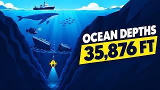 How Deep the Ocean Really Is | 15 Depths Compared | Animation