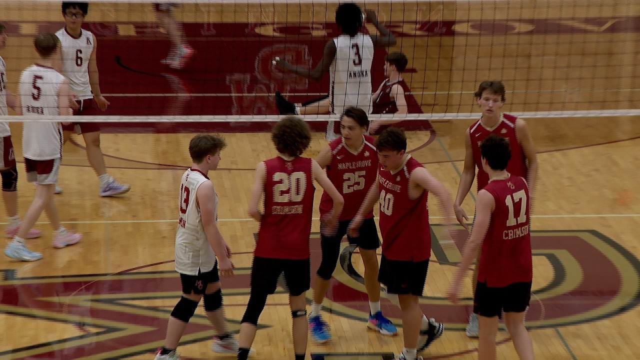 Maple Grove Boys Volleyball Loses in Five Sets - YouTube