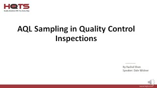 AQL Sampling in Quality Control Inspections | HQTS Group Ltd. screenshot 1