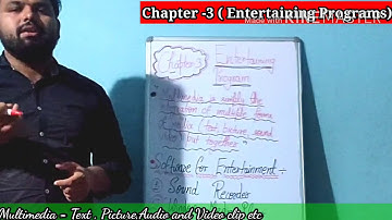 Class- 4, Computer , Chapter -3(Entertaining Programs)