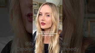 Biblically accurate Carolyn Bessette Kennedy makeup tutorial