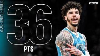 LaMelo Ball WAS HOOPING at the TD Garden 🔥 Drops 36 PTS against the Celtics 💪 | NBA on ESPN