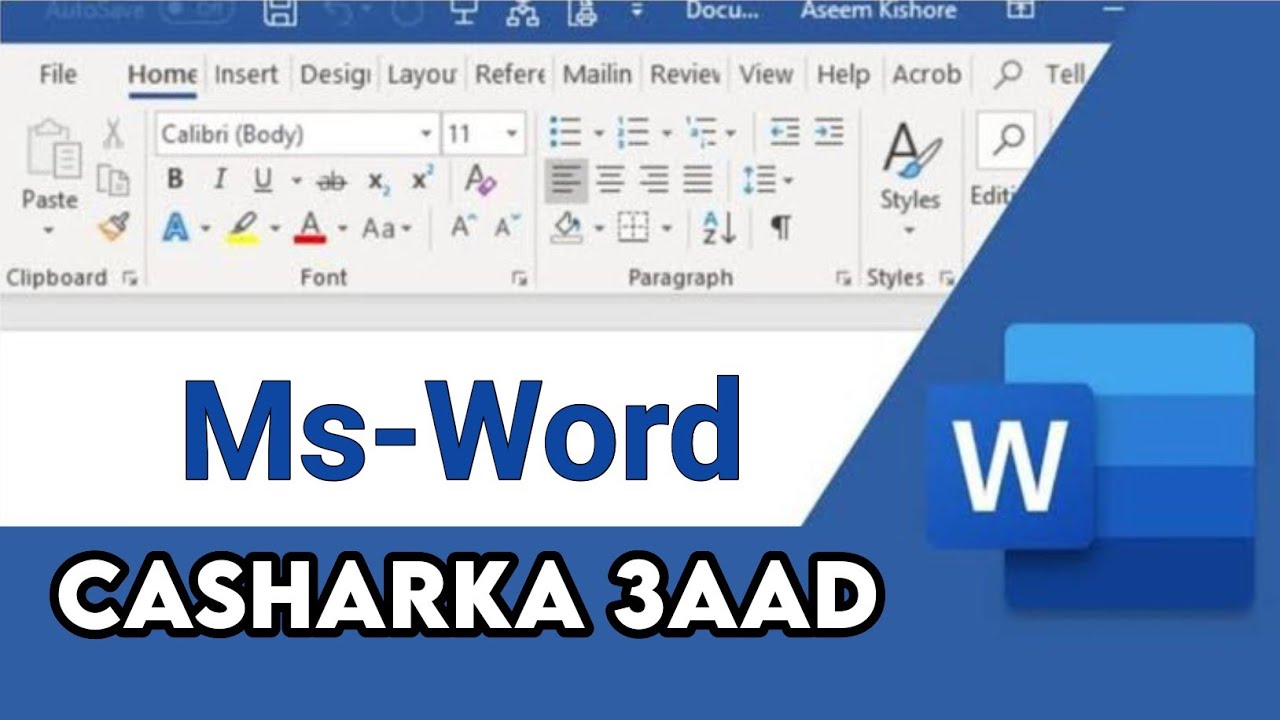 Barashada Microsoft Word | Casharka 3aad – INSERT TOOLS (Af-Soomaali ...