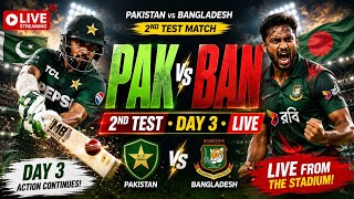Pakistan vs Bangladesh live 2nd test day 3. Ptv sports live streaming live cricket match today #live