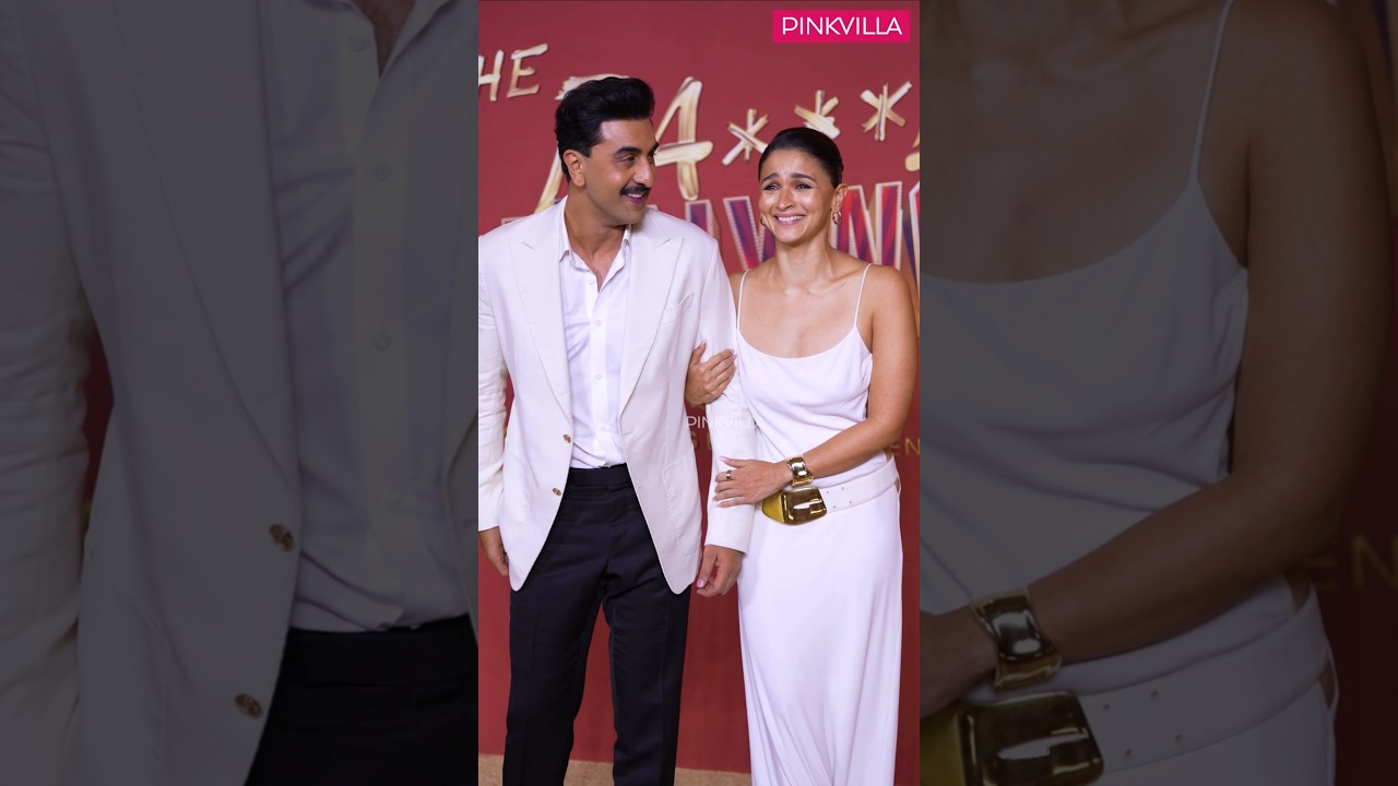 Ranbir Kapoor & Alia Bhatt TWINNING In White At The Bads Of Bollywood 💗 | #shorts #couple #trending