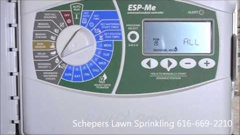 ESP-ME Modular Irrigation Controller Programming Instruction