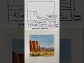 A few tricks for Atmospheric Perspective #watercolor #watercolortutorial #arttutorial
