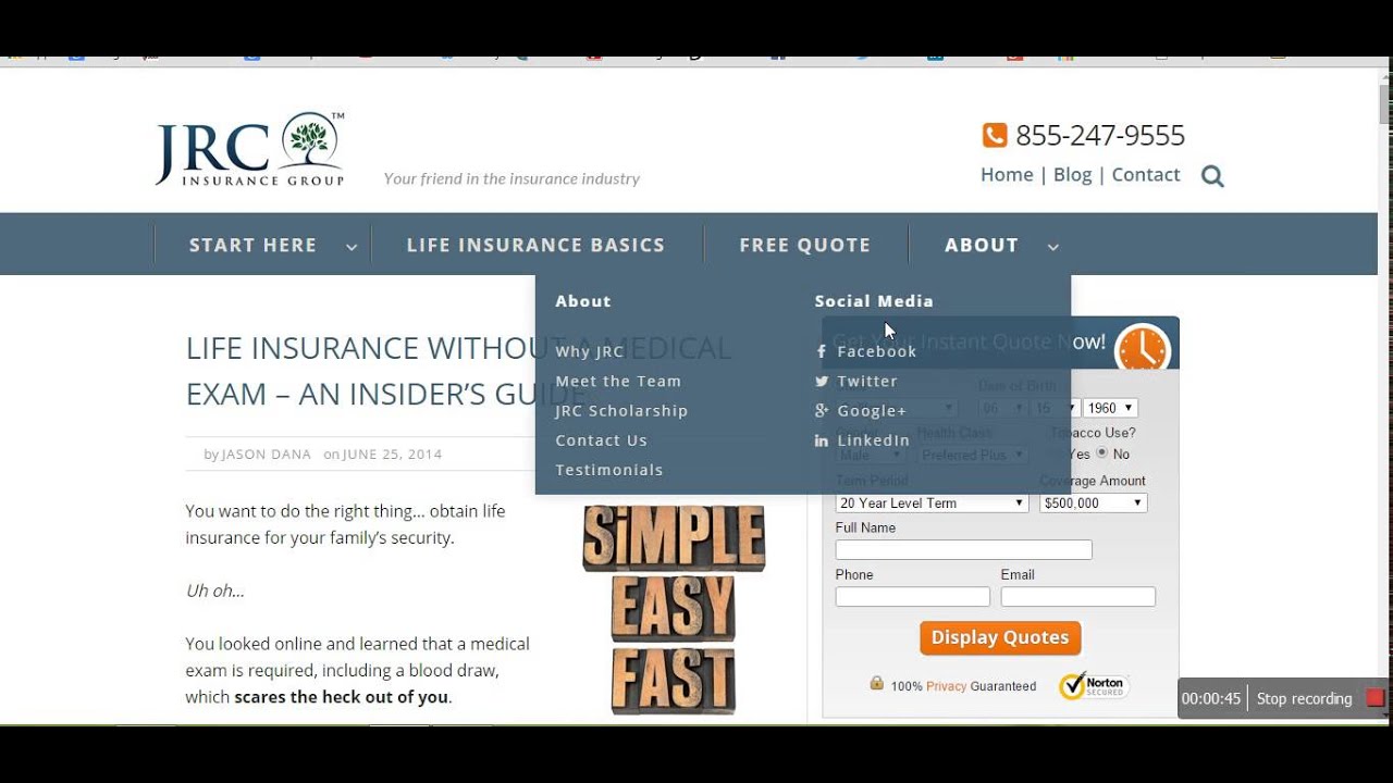 Best Term Life Insurance Companies No Medical Exam Required
