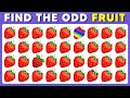 🍒🍋🍑 Find the ODD One Out - Fruit Edition | Easy, Medium, Hard - 40 Ultimate Levels | Cow Quiz Mp3 Song