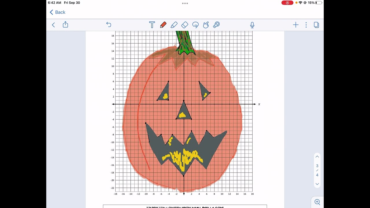 Math Drills Halloween Cartesian Art YouTube Math Drills Halloween Cartesian Art YouTube