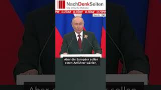 Putin: „Würde Schröder bevorzugen“ | NDS