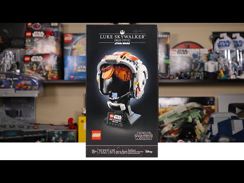 LEGO Star Wars 75327 LUKE SKYWALKER (RED FIVE) HELMET Review! (2022)