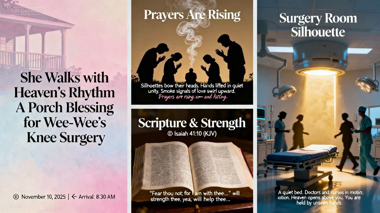 Brynn's Sacred Bible Porch-SERMON -Tricia Knee Surgery-Nov. 10,2025