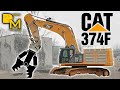 Industrial demolition CAT 374F massive excavator getting foundations off the ground DREAM MACHINES