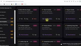 AI ARTICLE GENERATOR DEMO VIDEO
