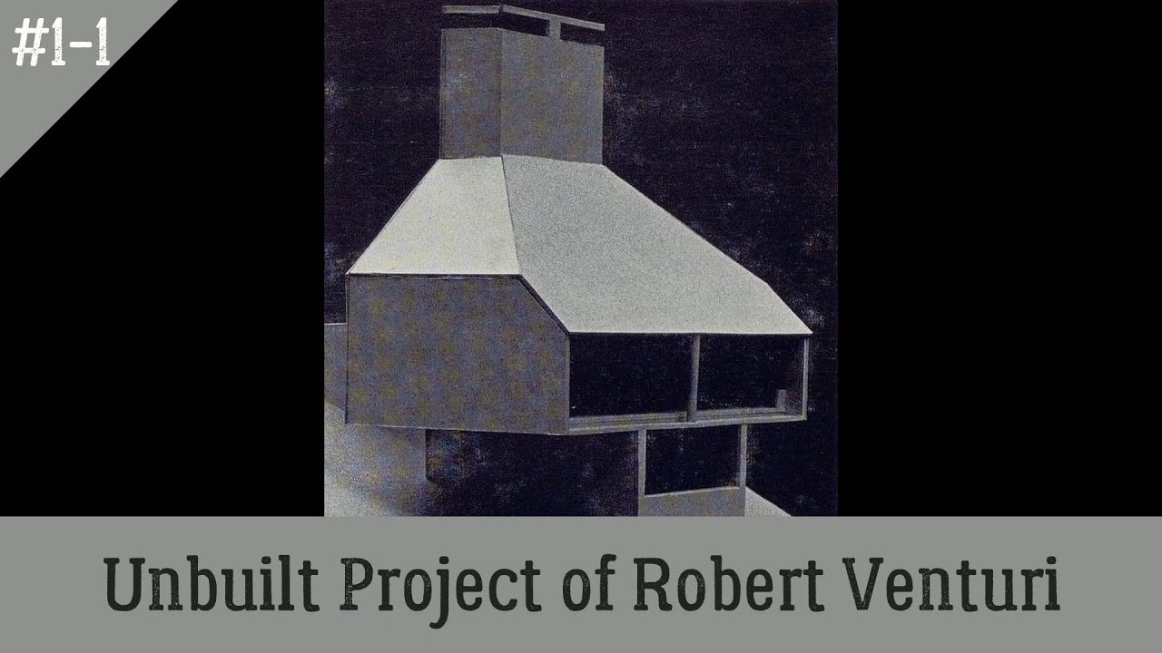 Unbuilt Project of Robert Venturi - Frug House 1st Scheme Live modeling Timelapse[Part1/3]