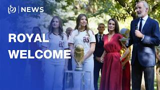 King Felipe VI receives Spain's World Cup winners at Zarzuela Palace