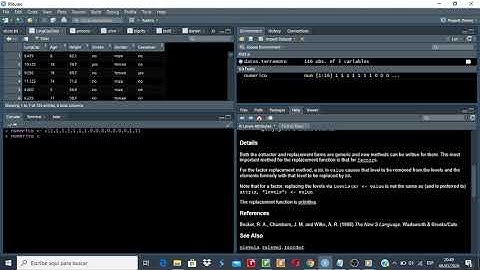 19.- Tips lenguaje R, RSTUDIO. ¿Cómo convertir una variable numeric a factor?