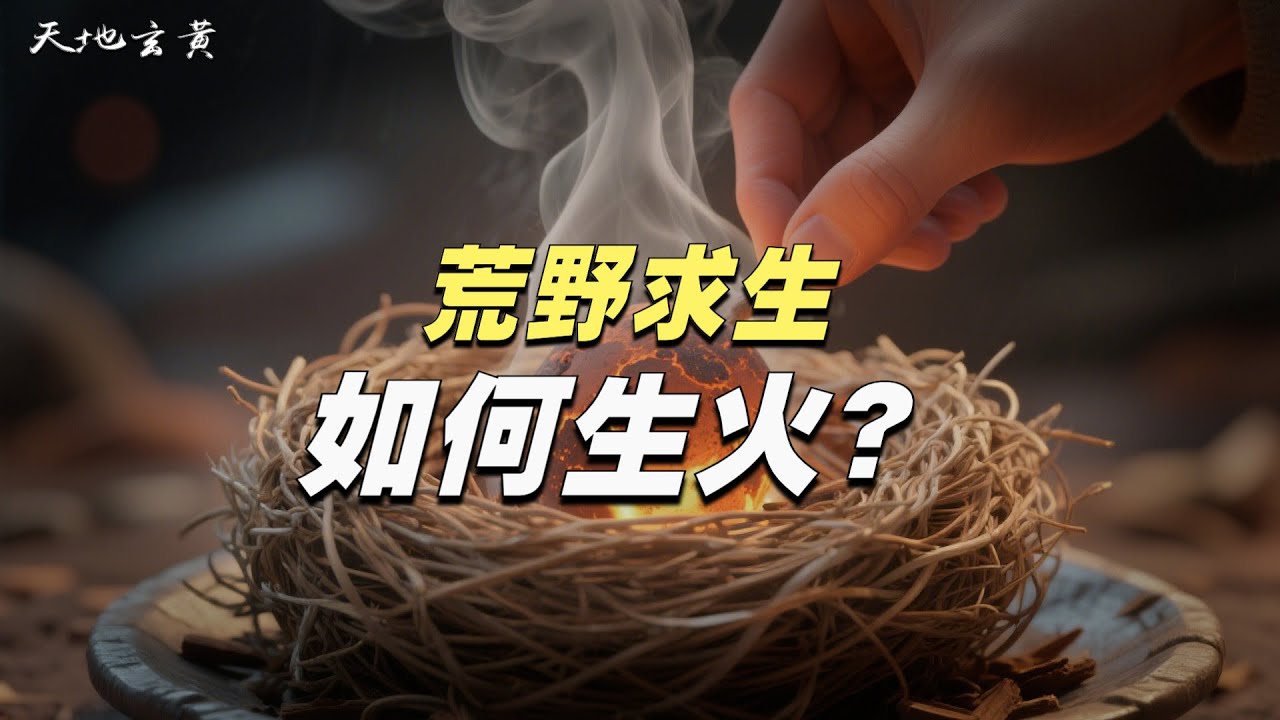 荒野求生之生火：從生火材料、地點選擇、生火方法介紹荒野求生中的生火技巧 / 天地玄黃 - YouTube