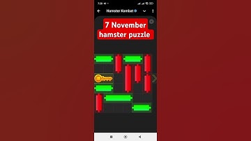 Puzzle game solved || 7 November mini game puzzle hamster Kombat today #hamsterkombat #puzzlegame