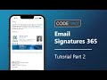 CodeTwo signatures tutorial part 2: Design a signature & set up a signature rule
