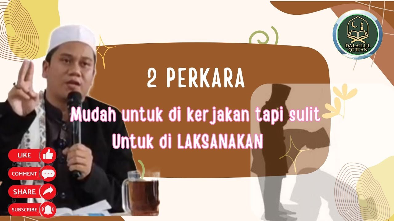 MUDAH UnTUK DIKERJAKAN TAPI SULIT UnTUK DILAKSANAKAN | 2 Perkara | SHOLAT | QUNUT | USTADZ IRFAN SAK