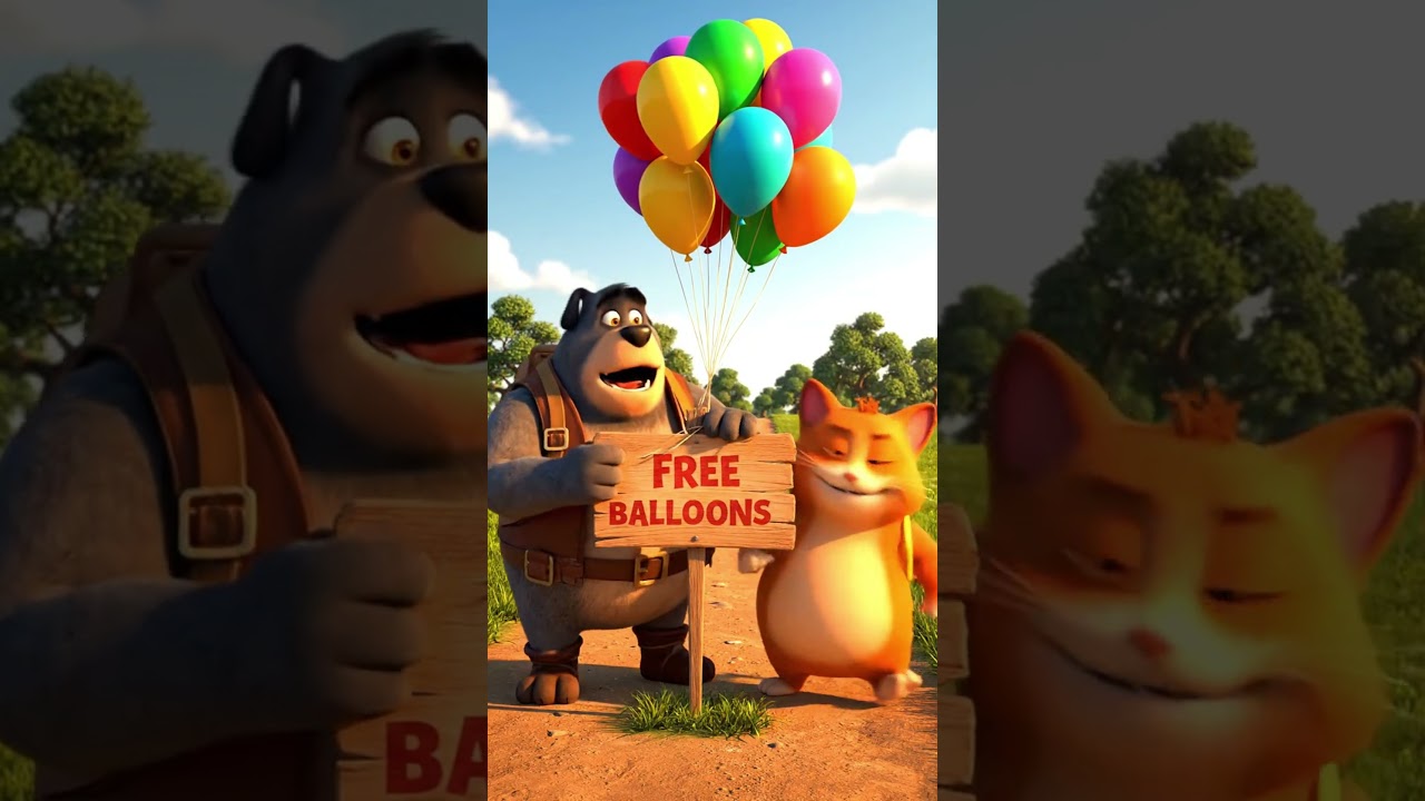 Monkey Steals Balloon & Gets Epic Revenge! 🎈😱  Funny Animal Animation 