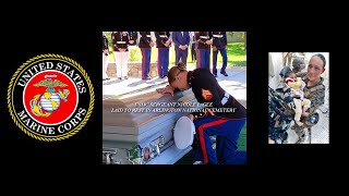 USMC SERGEANT NICOLE L  GEE LAID TO REST IN ARLINGTON NATIONAL CEMETERY