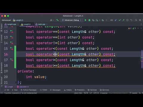 138 Overloading the Comparison Operators