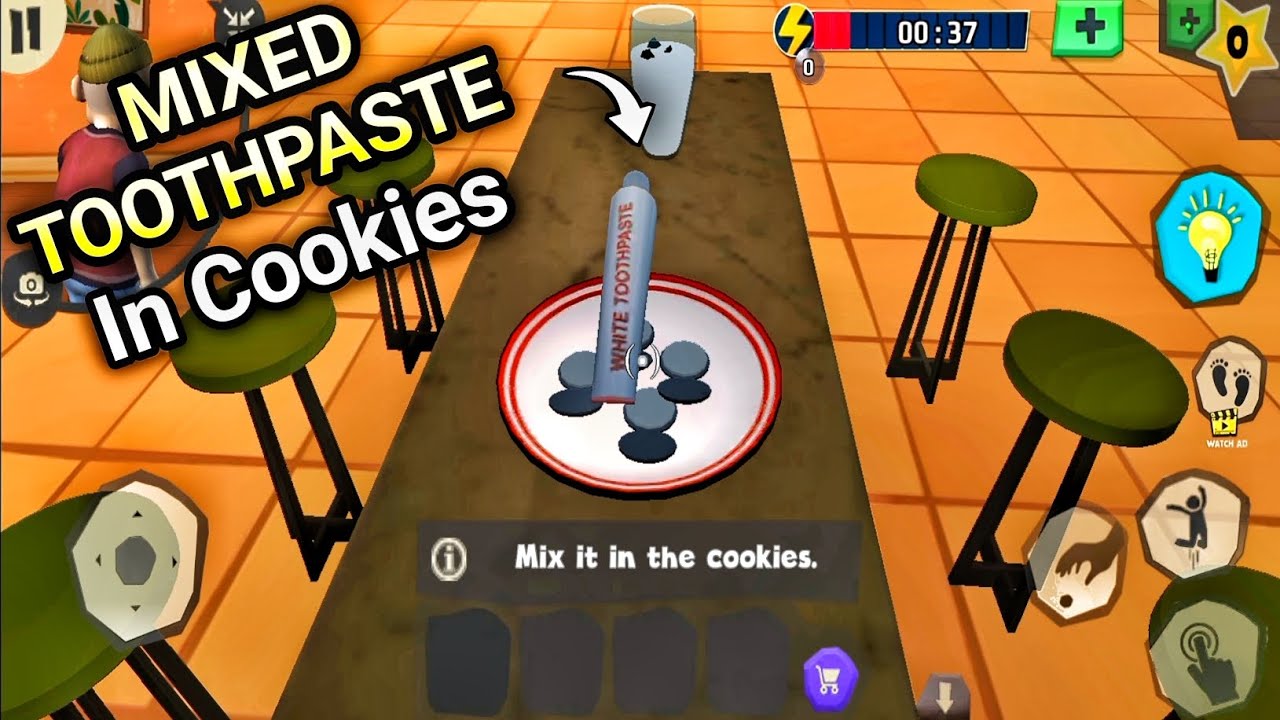 Toothpaste Cookie R Mixed Toothpaste In Cookies | Part 4 | Scary Robber Gameplay - YouTube