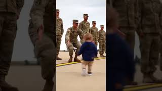 One Hug Changed Everything… ❤️emotional #militaryhomecoming #reunion #baby #fatherandson